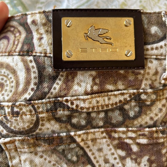 Etro Paisley Slim Fit Straight Leg Sz 29 - Picture 7 of 10